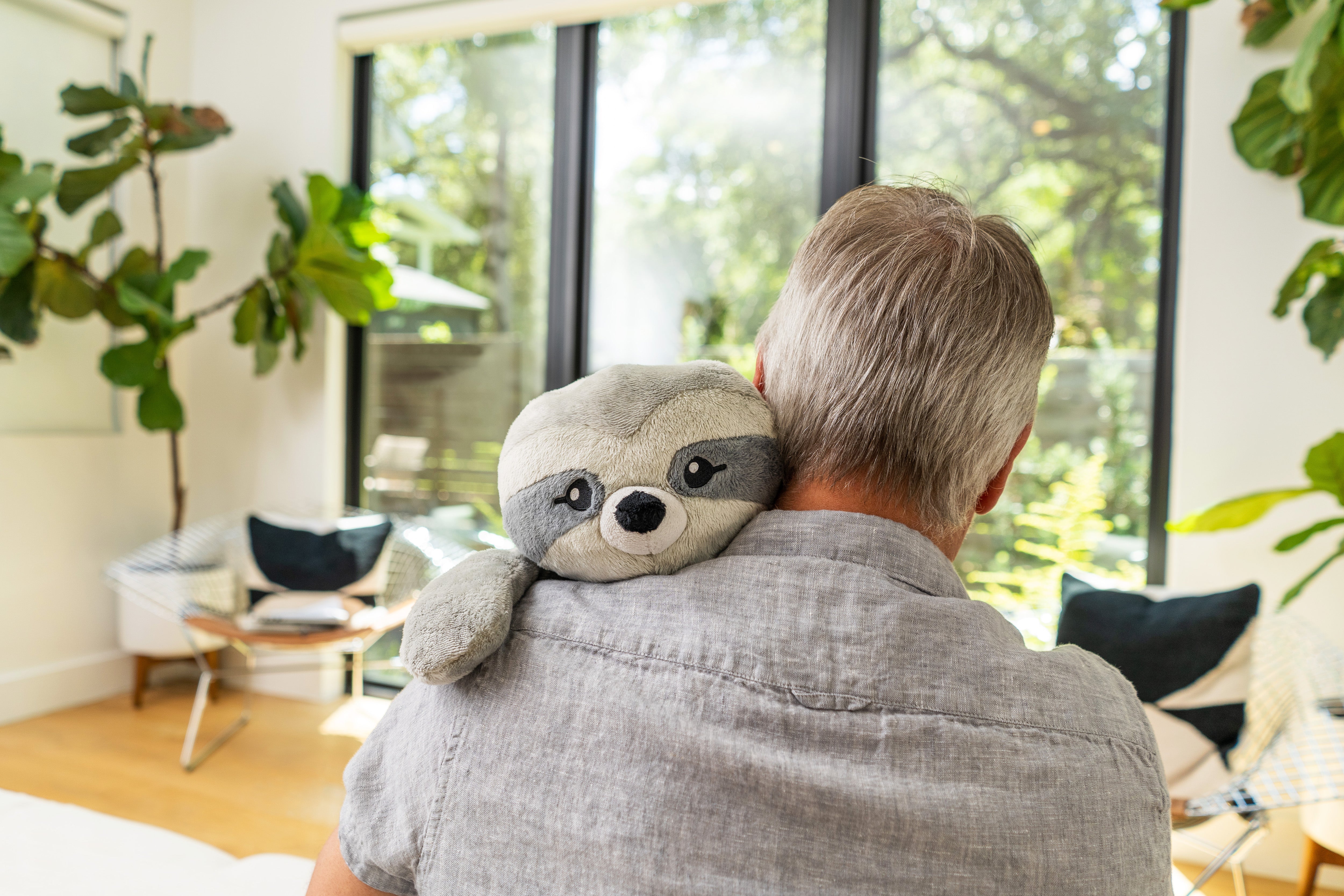 Study buddy weighted stuffed animal, Big Plushie rabbit Gifts for Boys